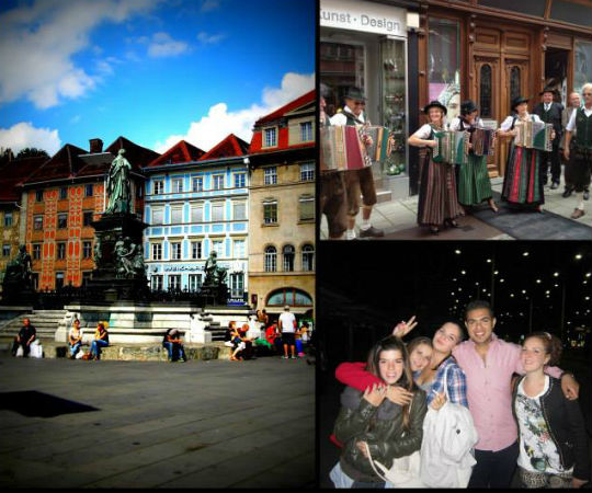 In Graz with a lot of nationality